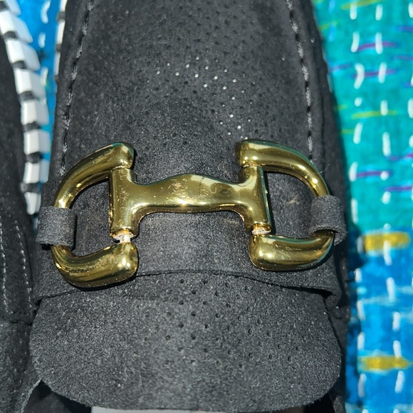 ILSE JACOBSEN Black Loafers with Gold Accent - Picture 8 of 8